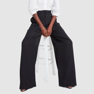G Label Kelly Pants Trousers Wide Leg Black High Waist Pockets Goop GWYN 10